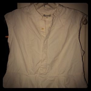 Madewell Cropped Top With Ruffling